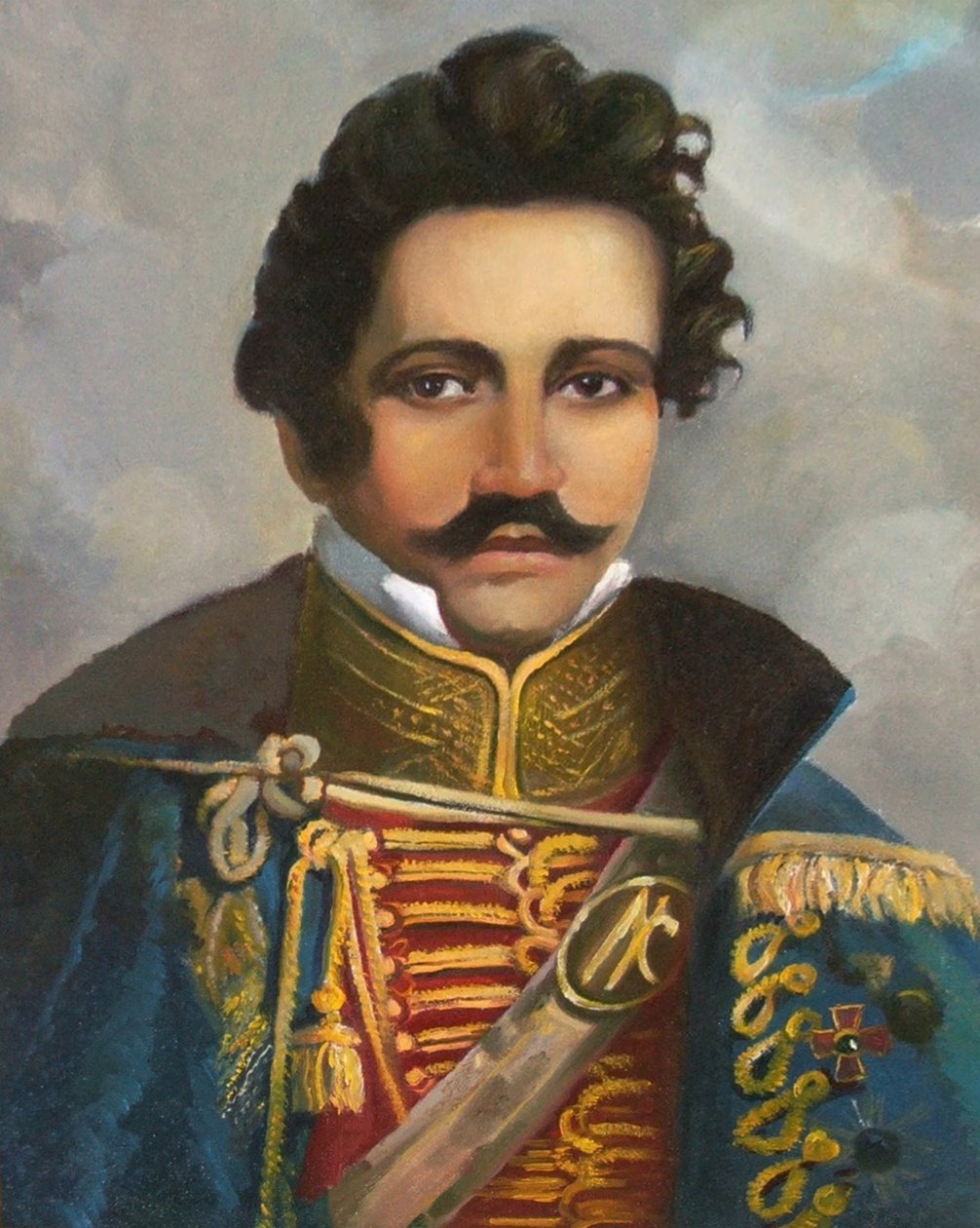 Prinssi Nikolai Borisovich Galitzinin muotokuva 1794-1866 tekijältä Unbekannt