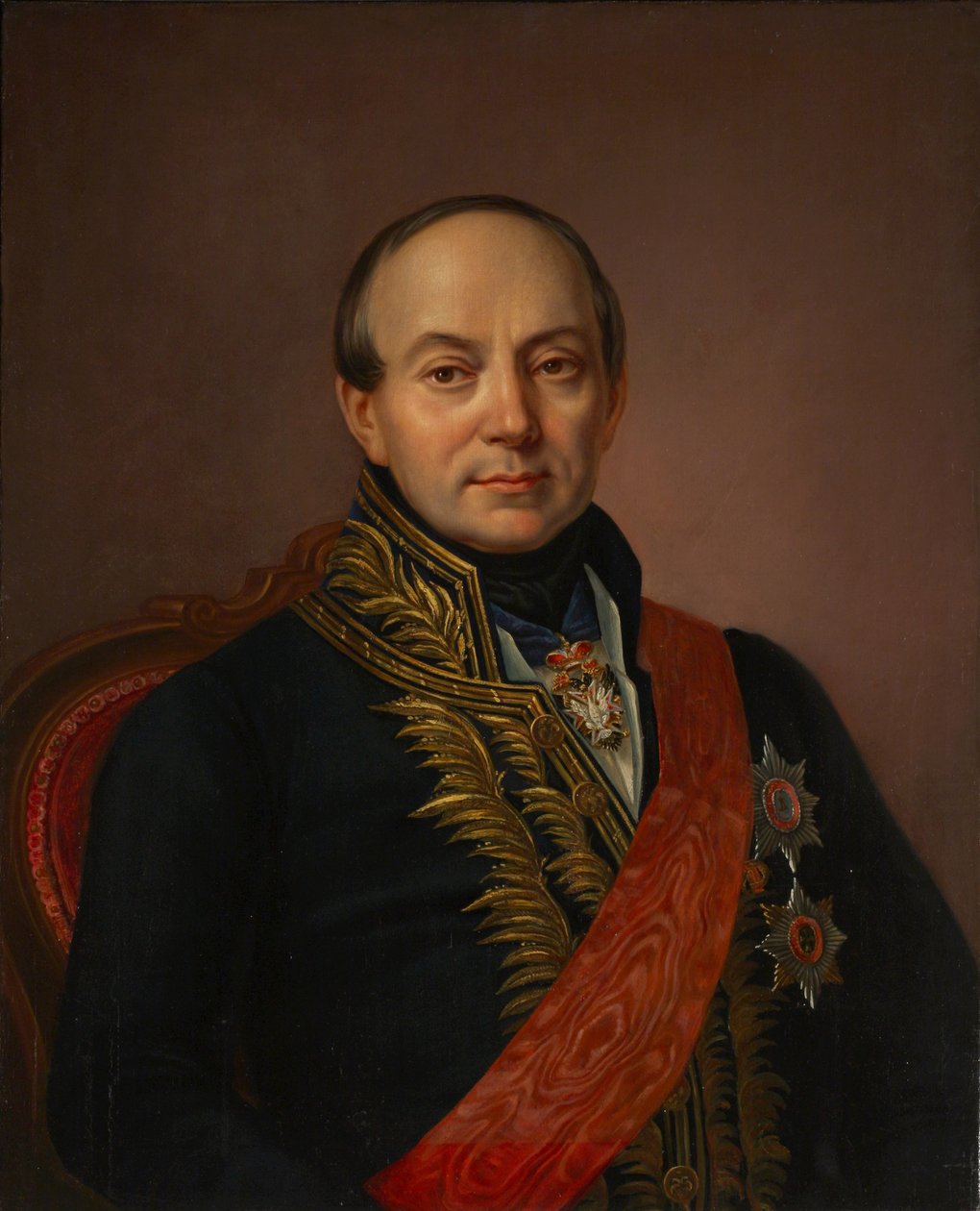 Prinssi Platon Aleksandrovitš Shirinsky-Shikhmatovin muotokuva 1790-1853, 1800-luvun puoliväli. tekijältä Unbekannt