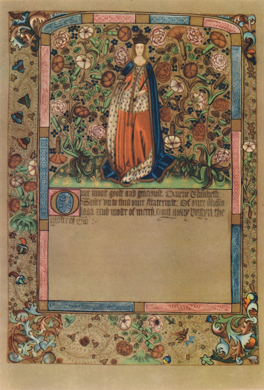 Kuningatar Elisabetin muotokuva..., c1441-1689, 1948. tekijältä Unbekannt