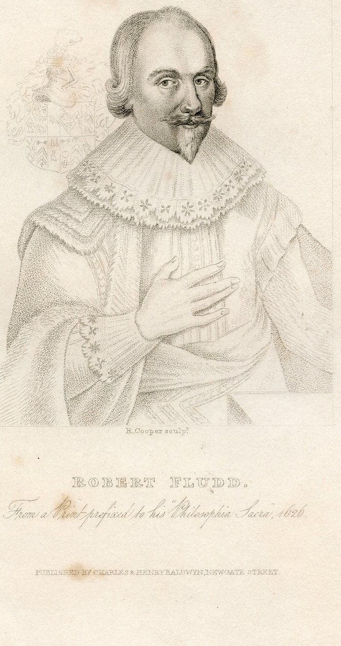 Robert Fluddin muotokuva 1574-1637, 1626 tekijältä Unbekannt