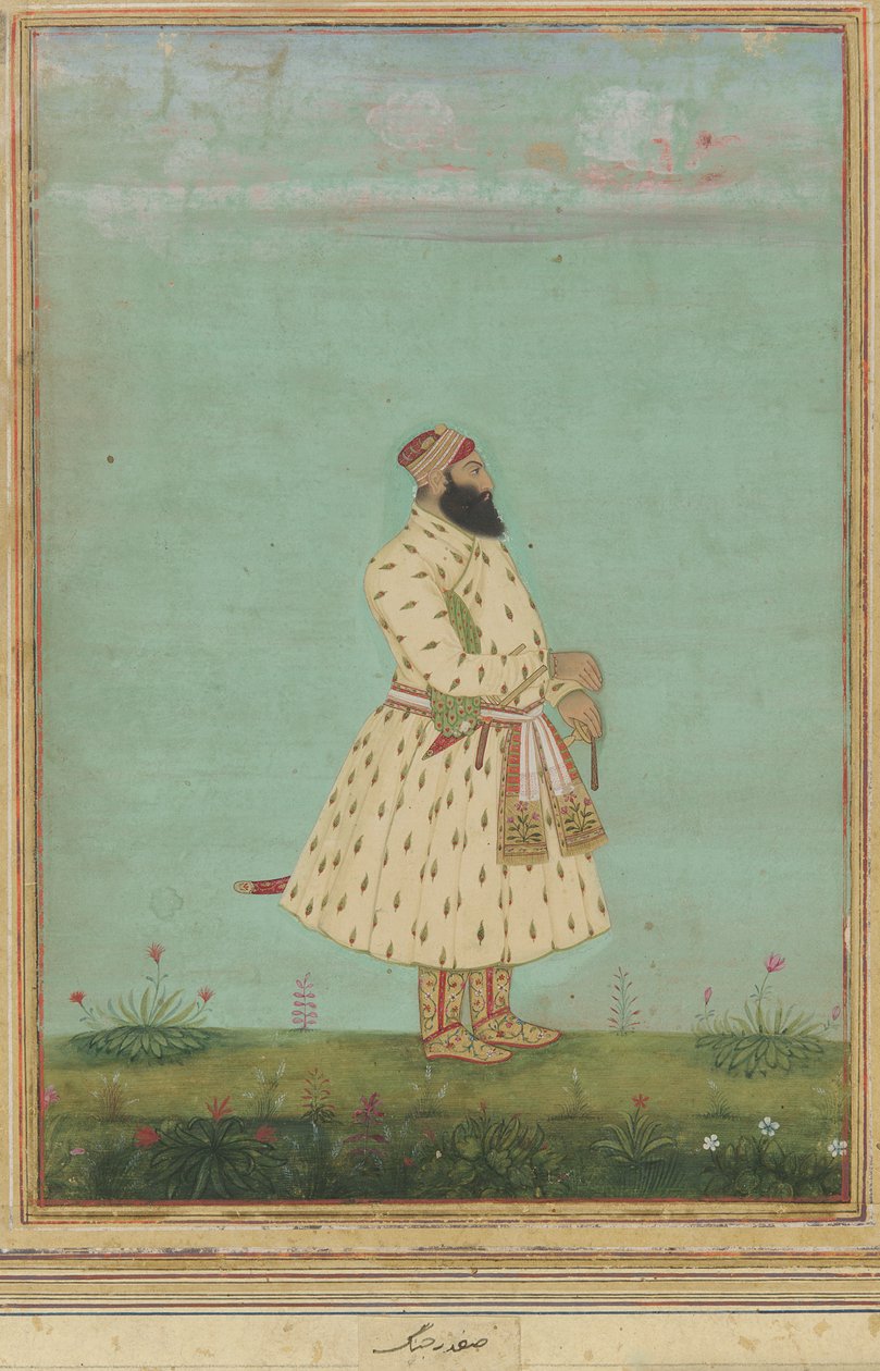 Safdar Jangin muotokuva, 1700-luvun alku. tekijältä Unbekannt