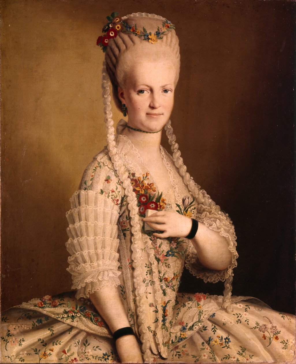 Sarah Greighin muotokuva 17521793, amiraali Samuel Greighin vaimo, 1775 tekijältä Unbekannt