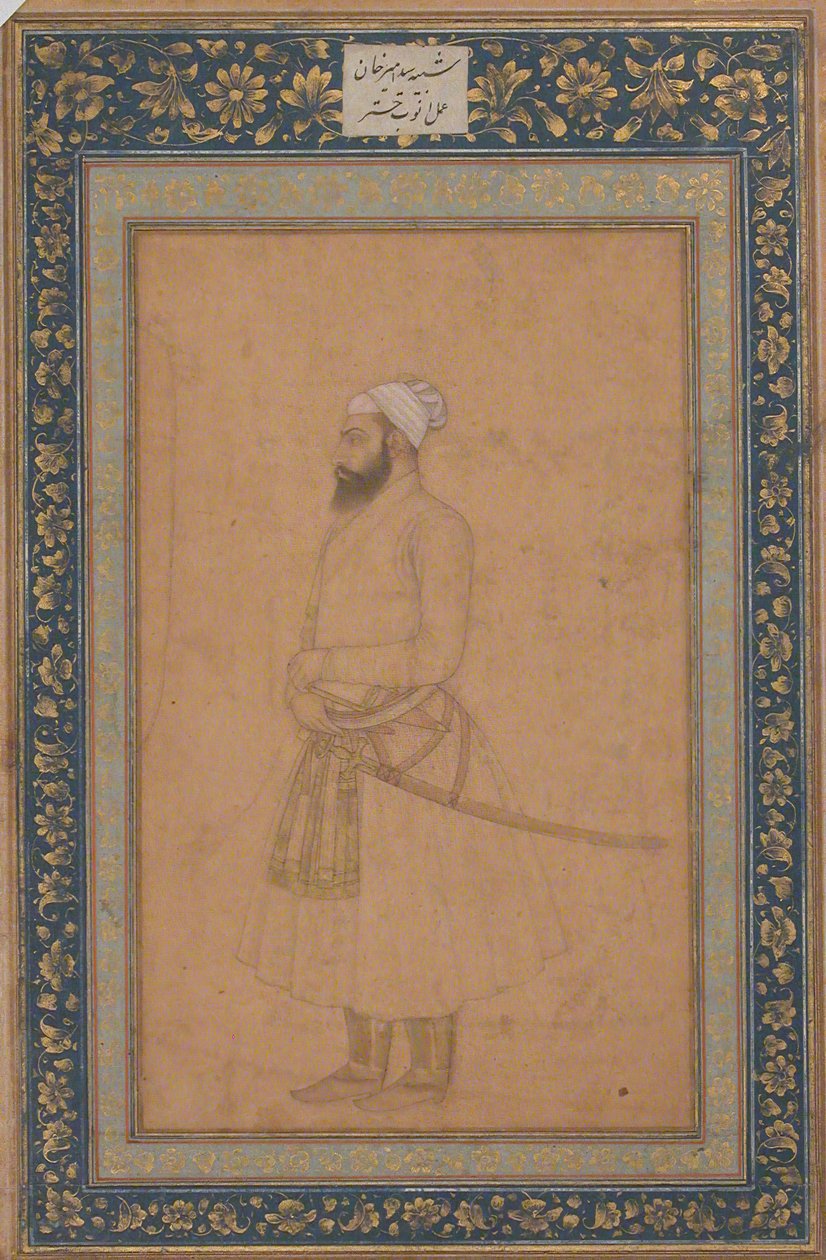 Sayyid Amir Khanin muotokuva, 1600-luvun toinen puoli. tekijältä Unbekannt