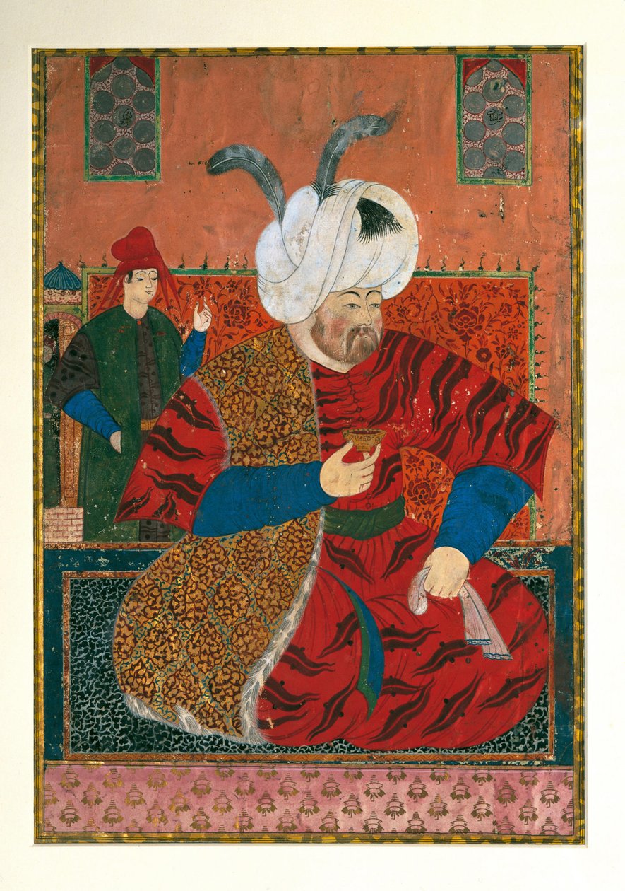 Selim II:n muotokuva 1524-1574, Ottomaanien valtakunnan sulttaani, vuosien 1570 ja 1590 välillä tekijältä Unbekannt