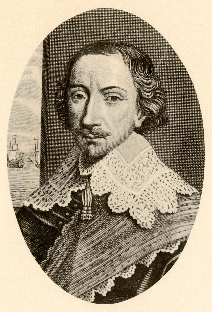 Sir John Penningtonin muotokuva, englantilaisessa haarniskassa Vandyke-kaulus, c1610-1630, 1937. tekijältä Unbekannt