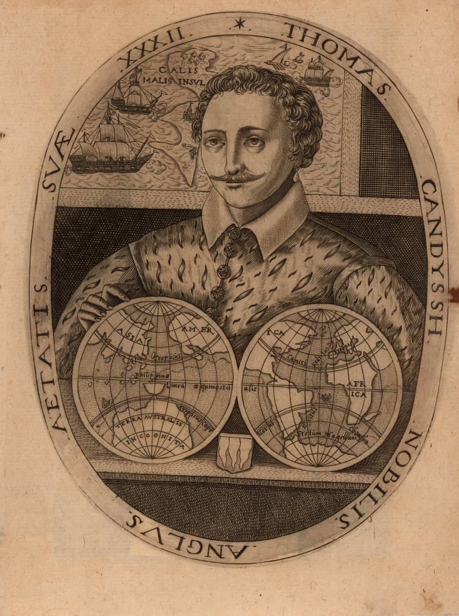 Sir Thomas Cavendishin muotokuva 1560-1592, 1596. tekijältä Unbekannt