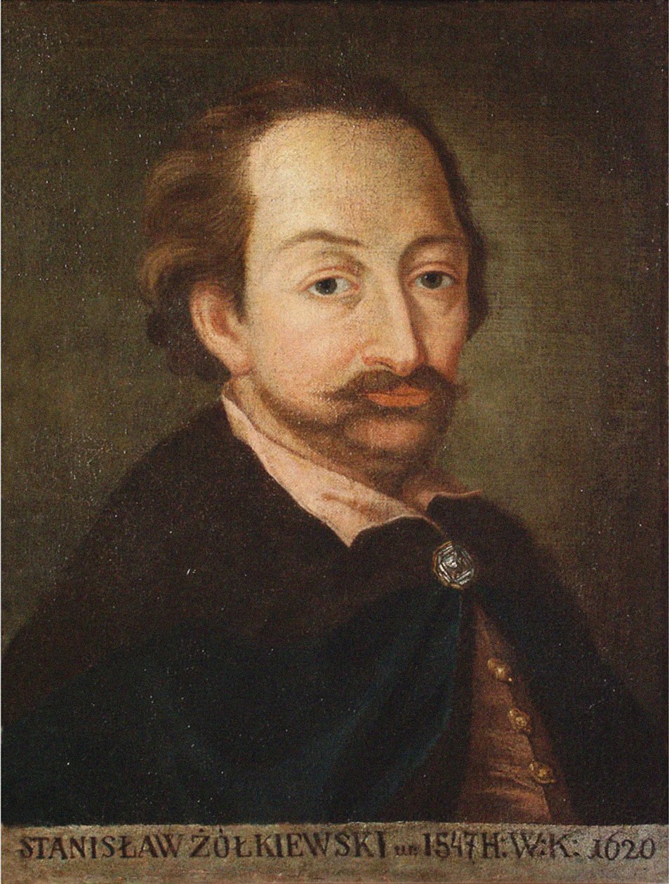 Stanislaw Zolkiewskin muotokuva 1547-1620, 1618 tekijältä Unbekannt