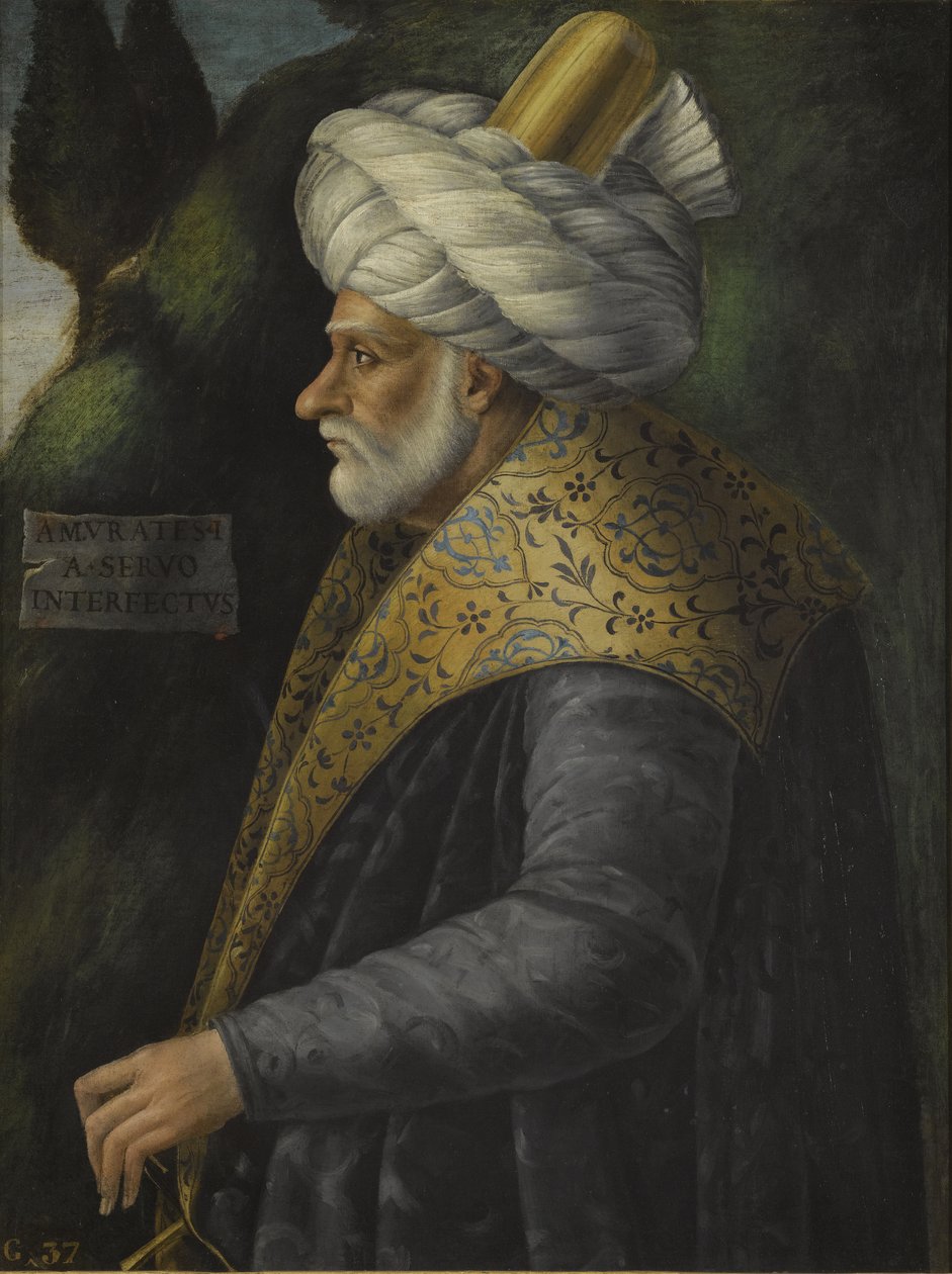 Sulttaani Murad I:n muotokuva 1326-1389, 1600-luku tekijältä Unbekannt
