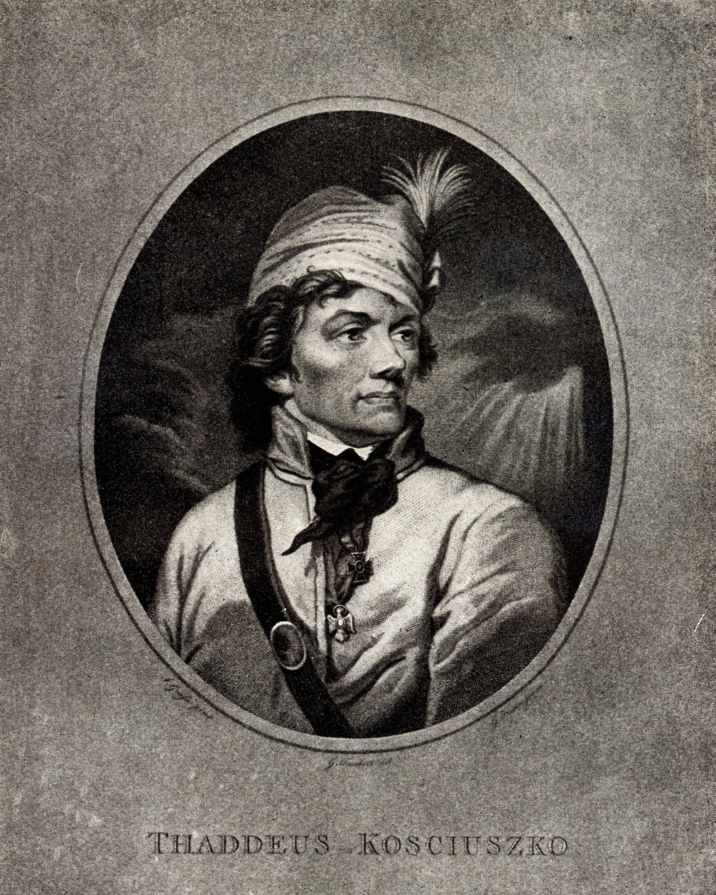 Tadeusz Kosciuszkon muotokuva 1746-1817, 1800-luvun alku. tekijältä Unbekannt