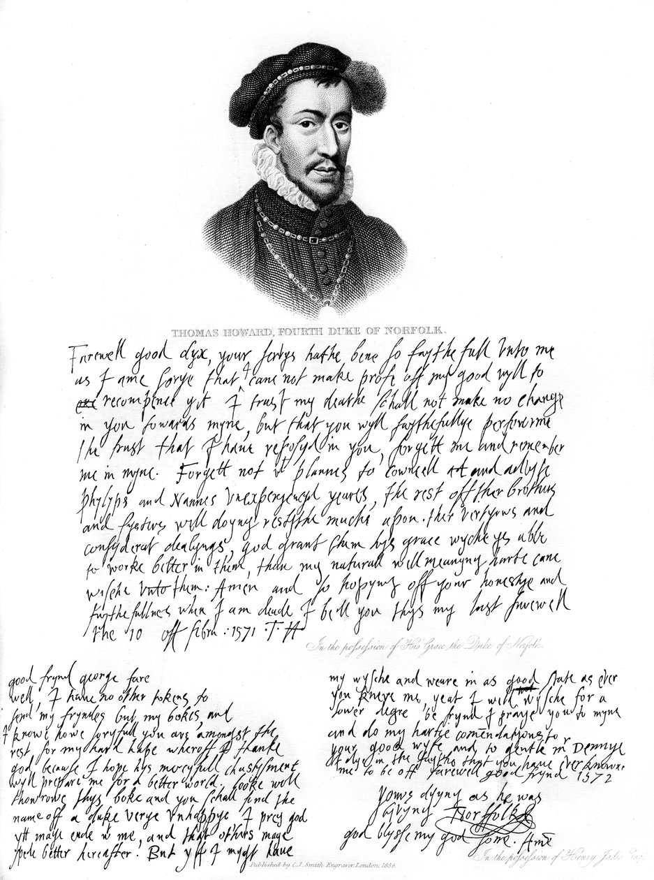 Thomas Howardin, Norfolkin 4. herttuan muotokuva, 1572, 1840 tekijältä Unbekannt