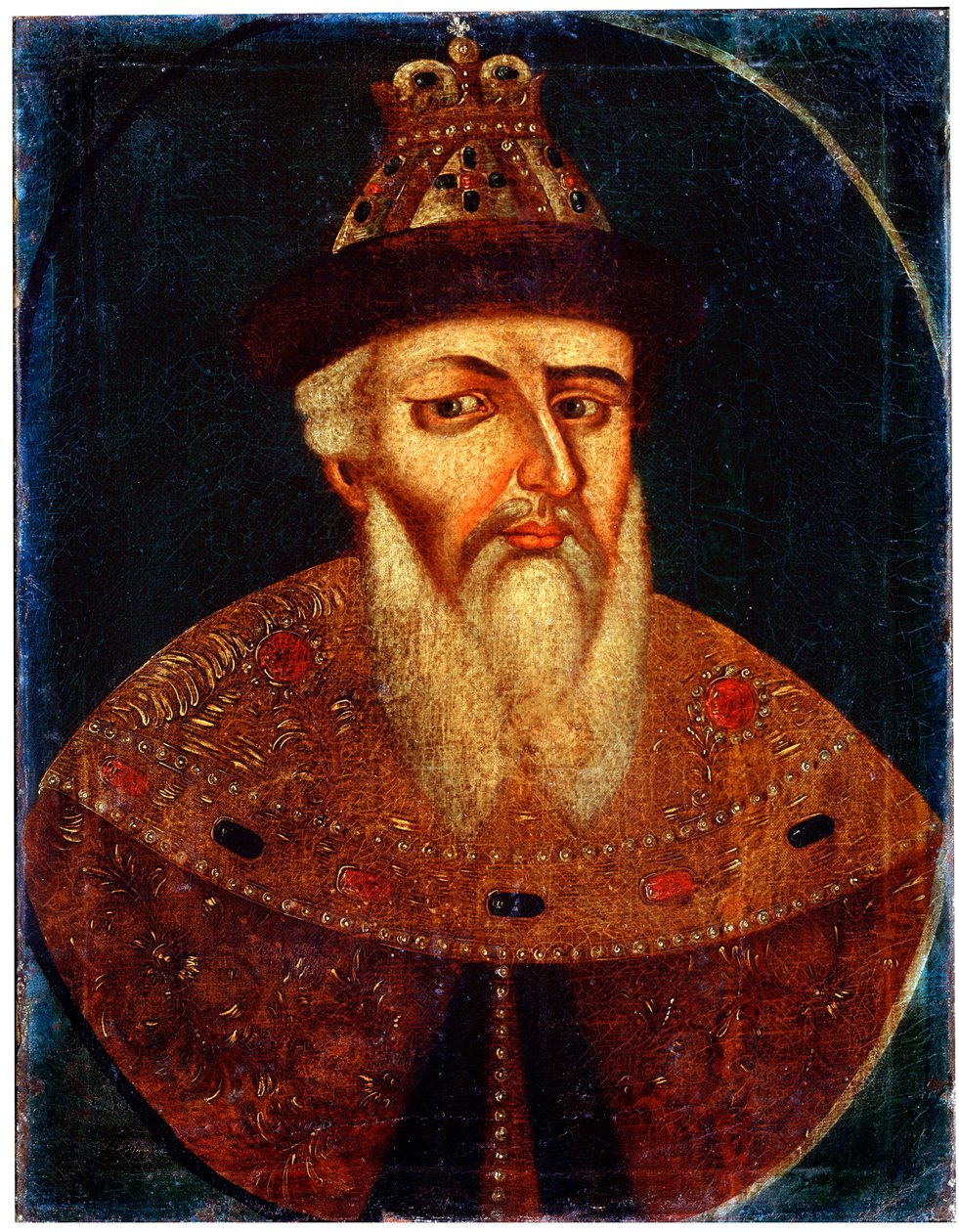 Tsaari Ivan IV Kamalan muotokuva, 1700-luvun alku tekijältä Unbekannt