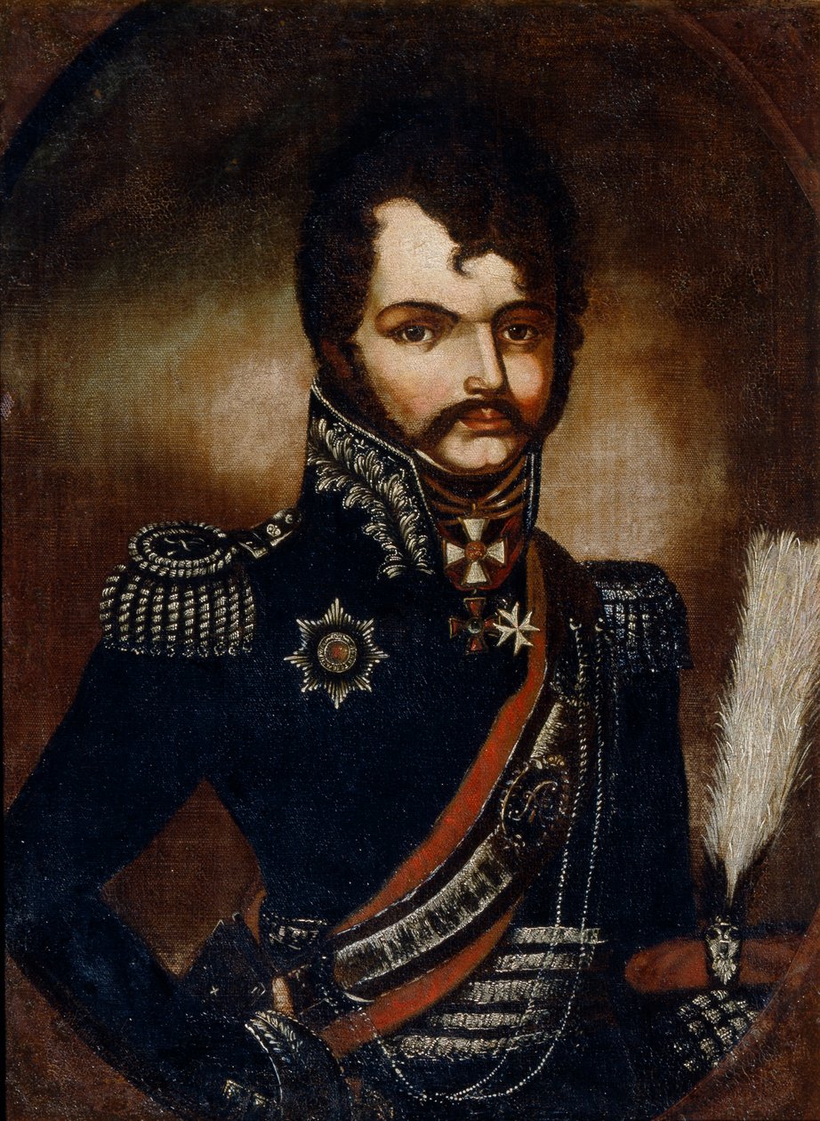 Vasili Orlov-Denisovin muotokuva 1775-1843 tekijältä Unbekannt