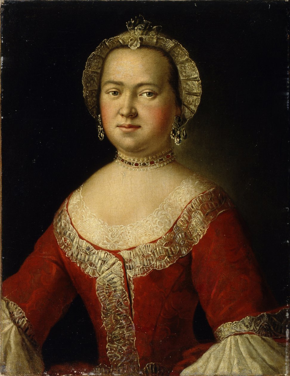 Vera Dmitrievna Rezvajan muotokuva 1809-1849, 1800-luvun alku tekijältä Unbekannt