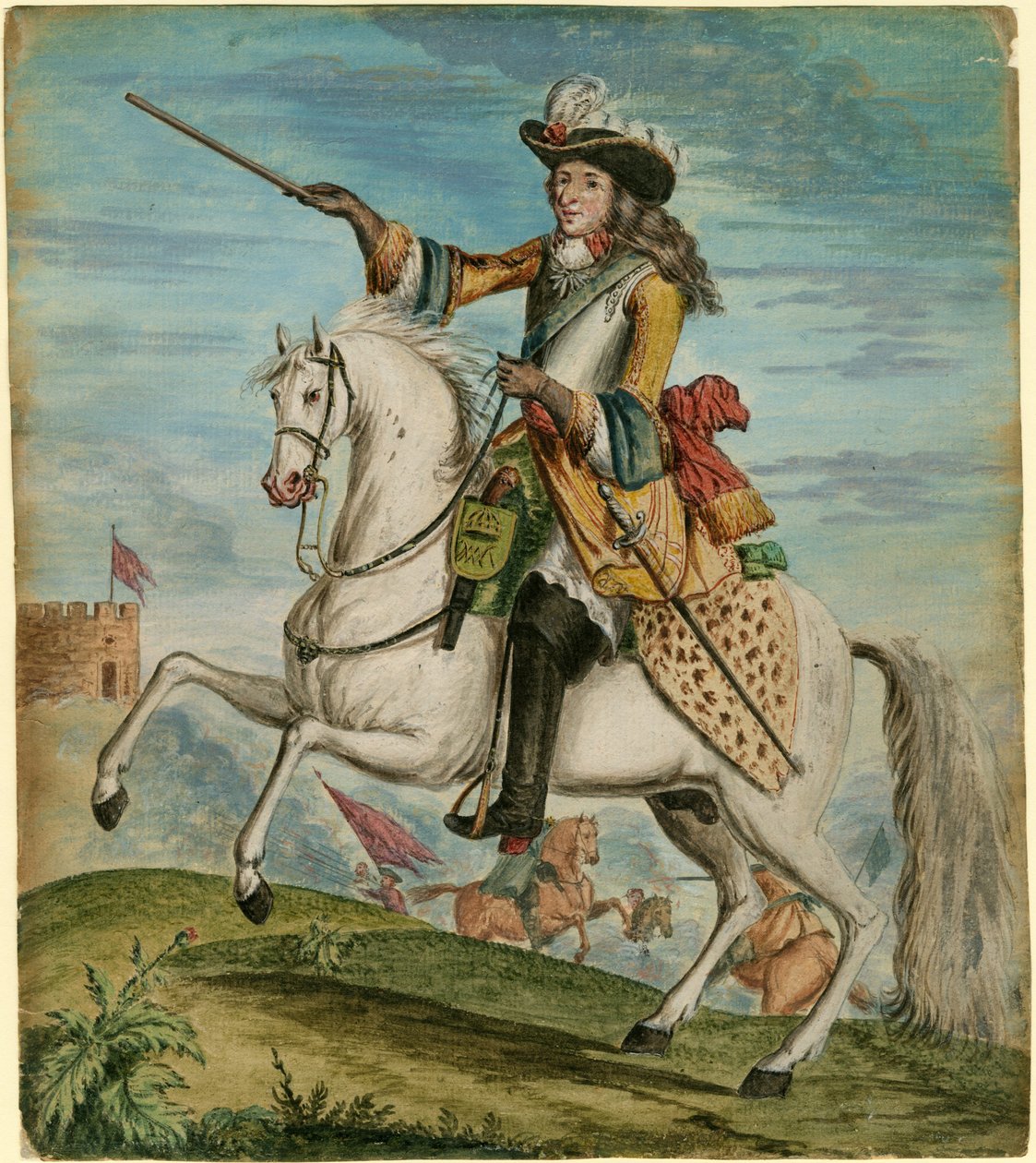 Englannin Vilhelm III:n muotokuva 1650-1702, noin 1690 tekijältä Unbekannt