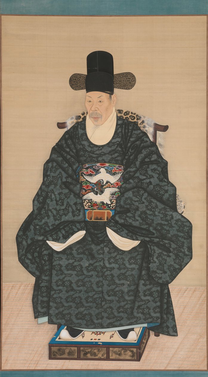 Yun Dongseomin muotokuva 1710-1795, n. 1790-1805. tekijältä Unbekannt
