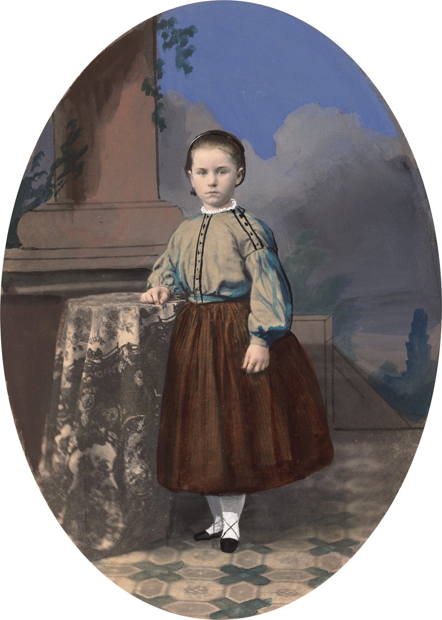 Tytön muotokuva, 1860-luku. tekijältä Unbekannt