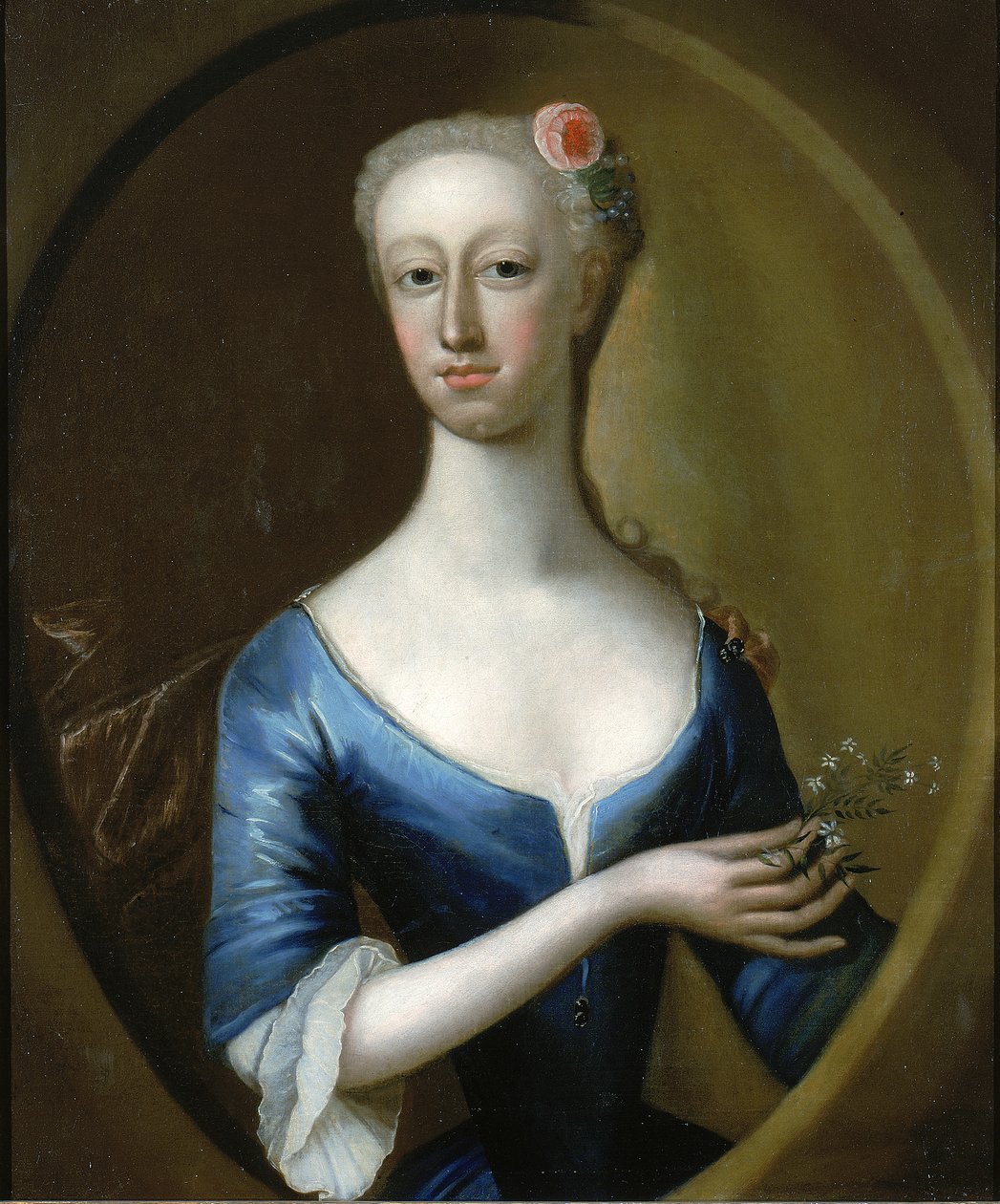 Naisen muotokuva, n. 1740. tekijältä Unbekannt