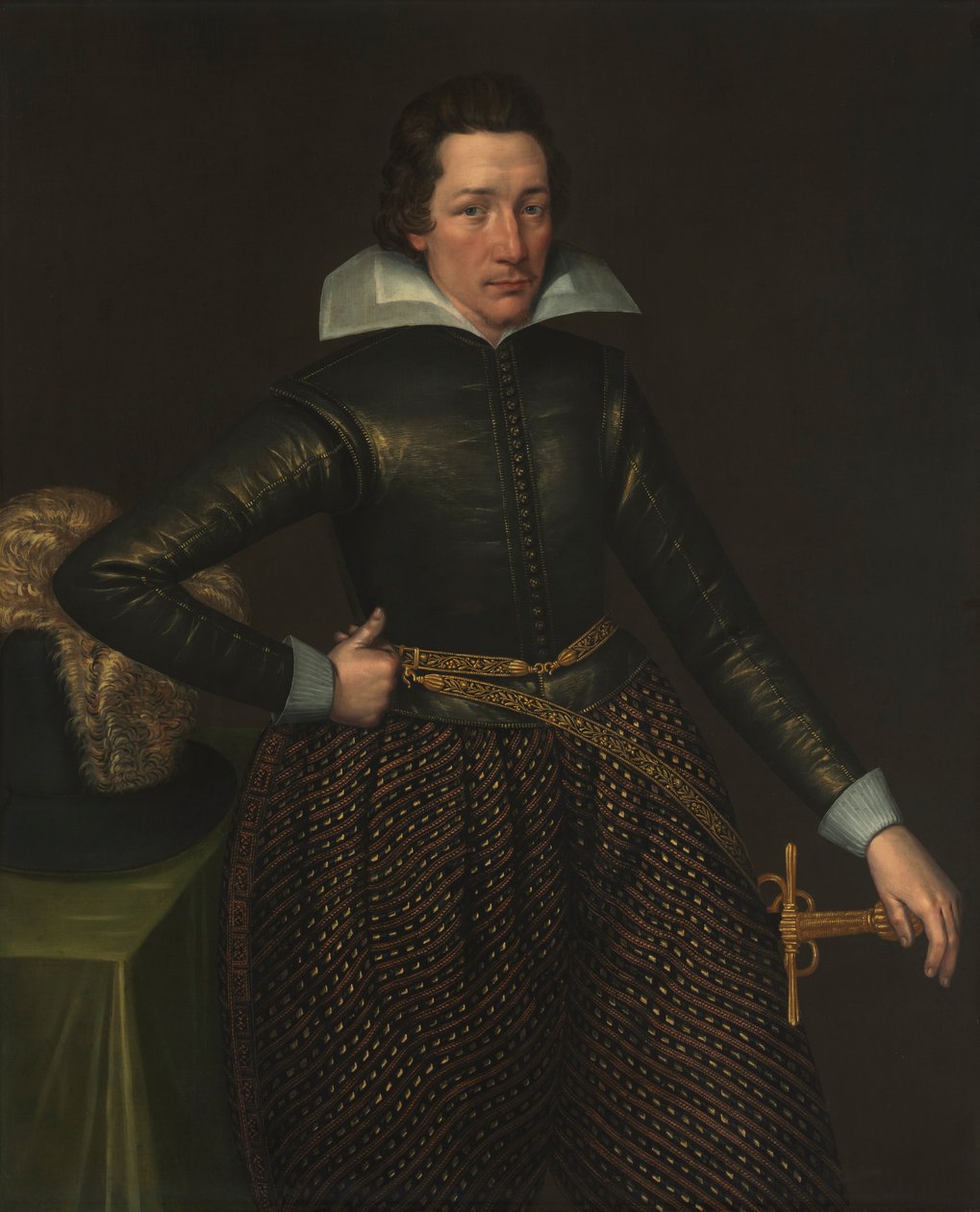 Miehen muotokuva, c. 1610. tekijältä Unbekannt