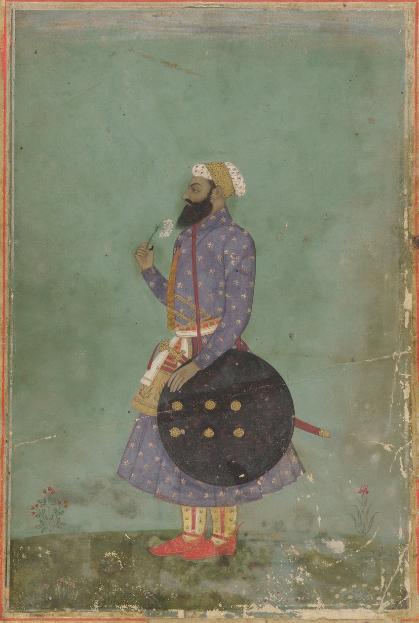 Prinssin muotokuva, Mughal-dynastia, 1700-luku. tekijältä Unbekannt