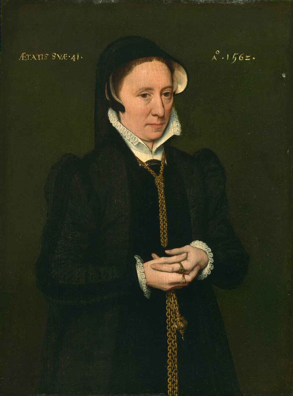 Naisen muotokuva, 1562. tekijältä Unbekannt