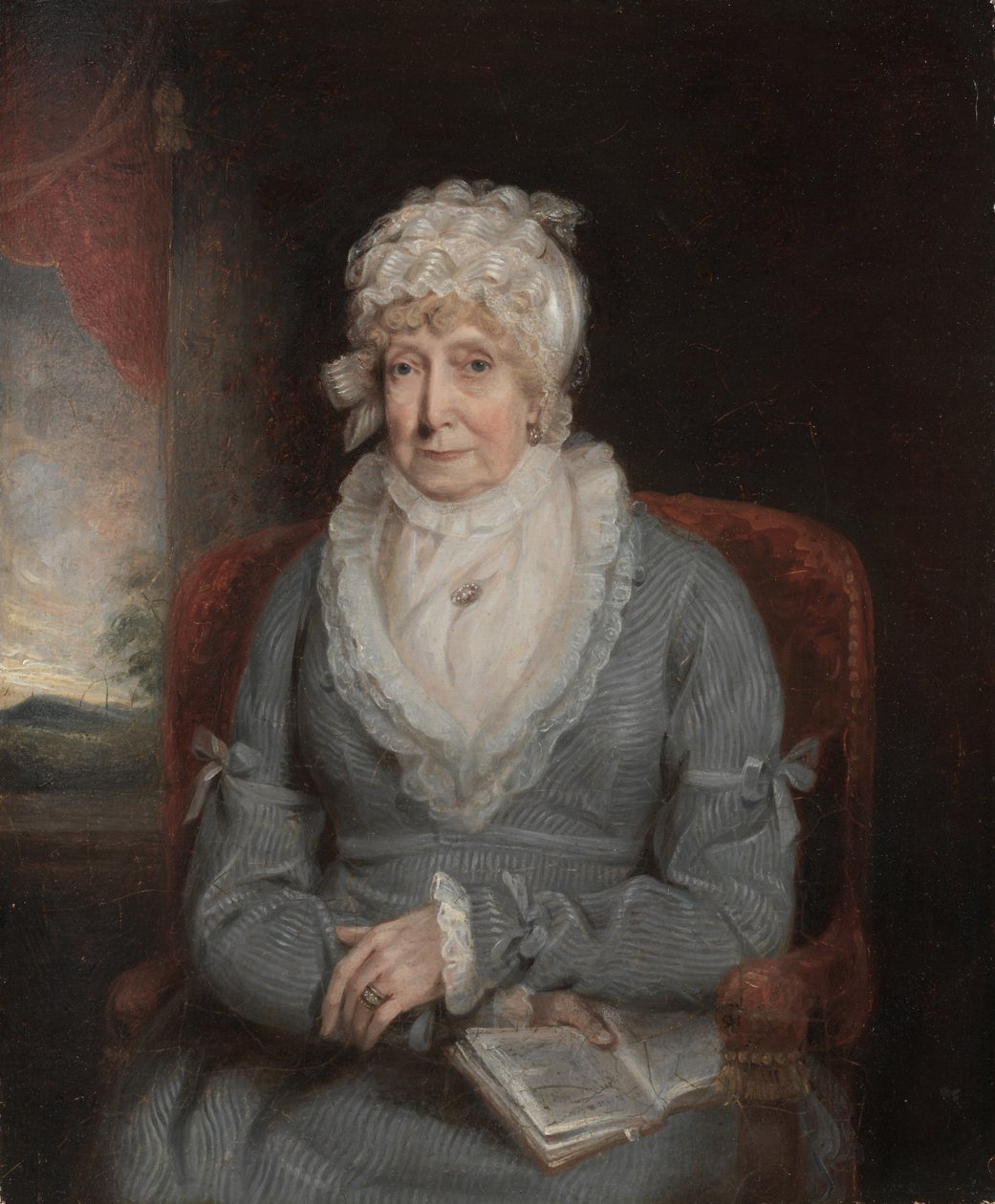 Naisen muotokuva Rouva Ann Hivlyn, 1800-luvun alku. tekijältä Unbekannt