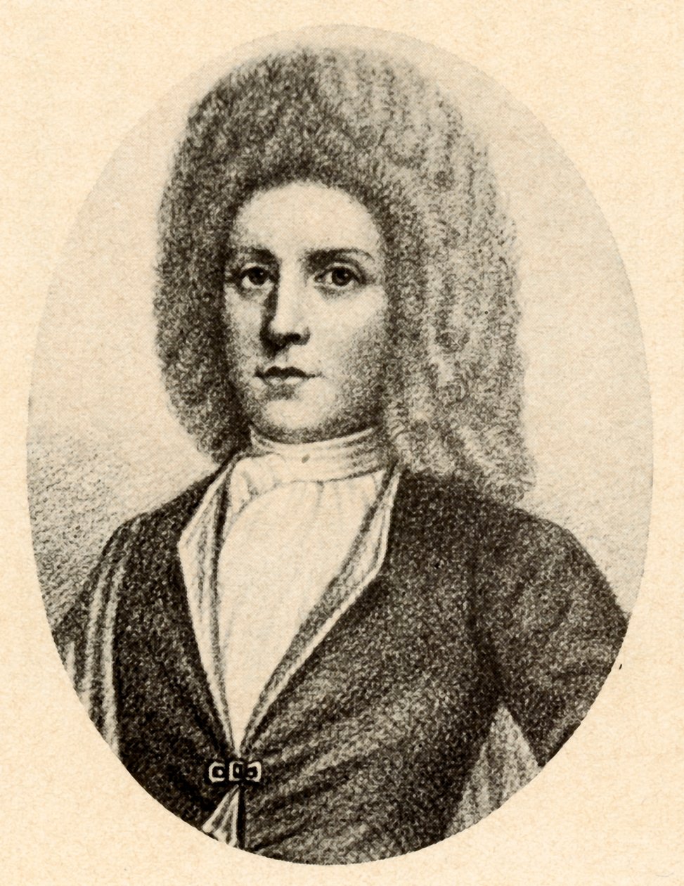 Pojan muotokuva periwigissä, Massachusetts Colonyssa, 1680-luku, 1937. tekijältä Unbekannt