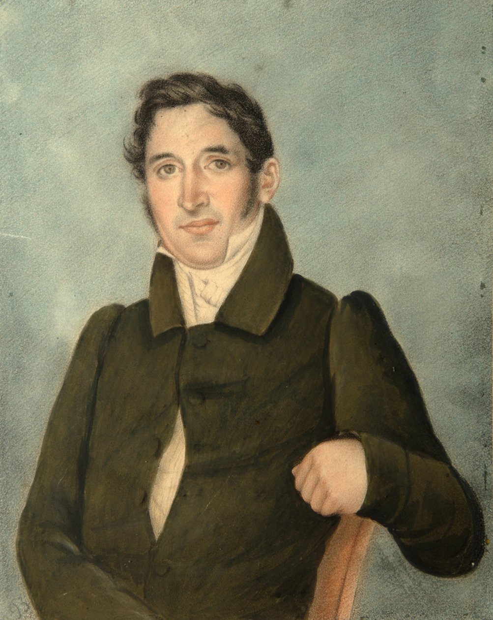 Muotokuva miehestä, jolla on takki, Poltoratsky, 1820-luku tekijältä Unbekannt