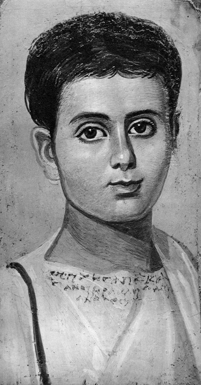 Nuoren pojan muotokuva, Al-Fayyum, Egypti, 2. vuosisadalla 1936 tekijältä Unbekannt