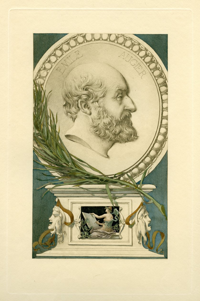 Emile Augierin muotokuva 1820-1889. tekijältä Unbekannt