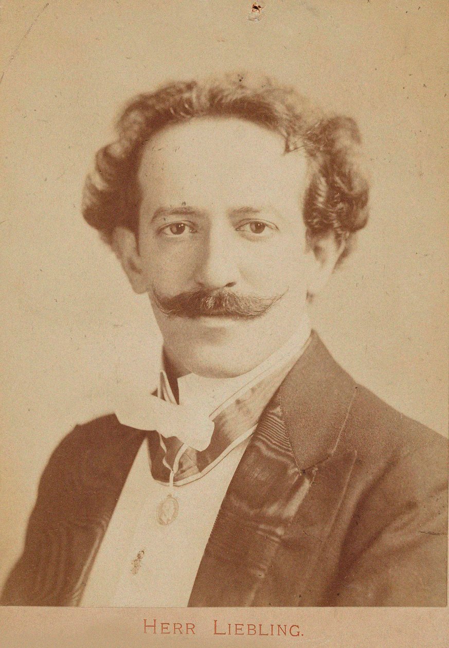 Pianisti ja säveltäjä Georg Lieblingin muotokuva 1865-1946, n. 1900 tekijältä Unbekannt