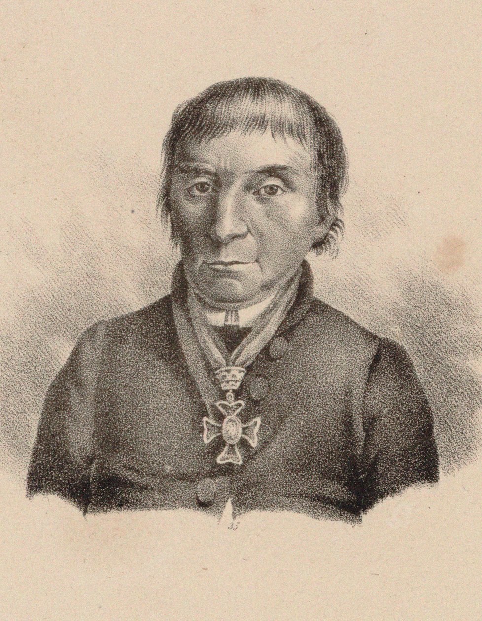 Pianisti ja säveltäjä Maximilian Stadlerin muotokuva 1748-1833, 1830. tekijältä Unbekannt