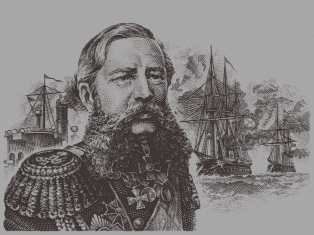 Amiraali Grigori Ivanovitš Butakovin muotokuva 1820-1882, 1900-luku tekijältä Unbekannt