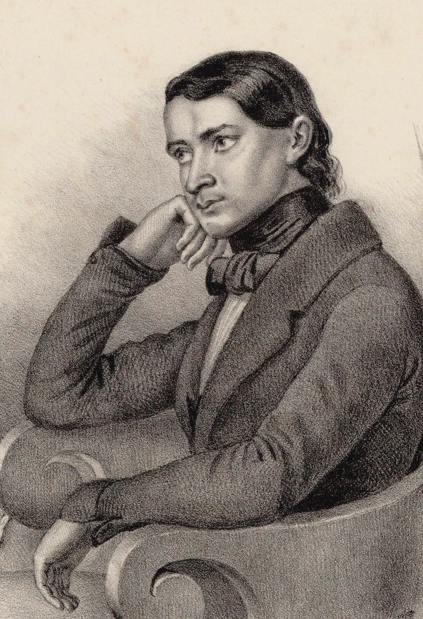 Säveltäjä Alfred Jolyn muotokuva, 1850. tekijältä Unbekannt