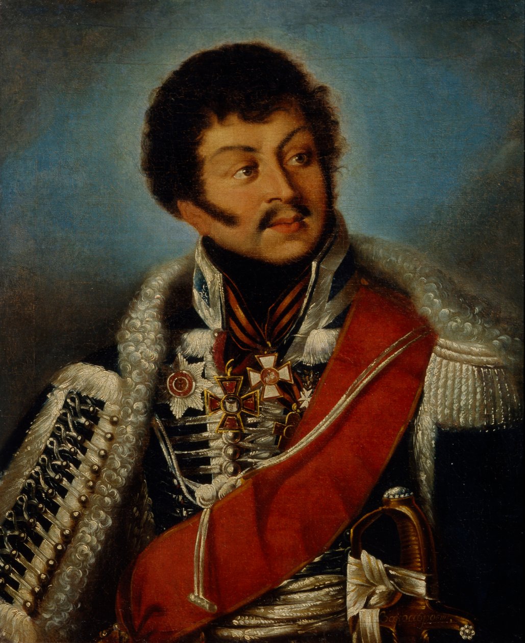 Kenraali Dmitri Dmitrievich Shepelev muotokuva 1771-1841 tekijältä Unbekannt