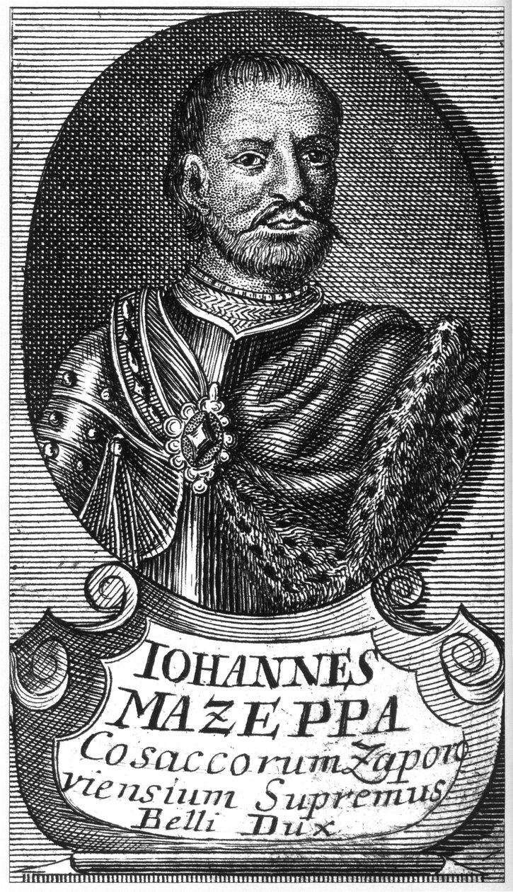 Hetmani Ivan Mazepan muotokuva 1639-1709, 1700-luvun alku. tekijältä Unbekannt