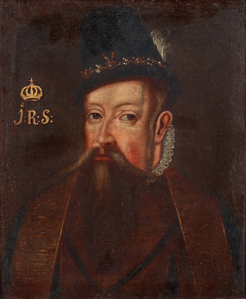 Ruotsin kuninkaan Johannes III:n muotokuva 1537-1592, um 1700 tekijältä Unbekannt