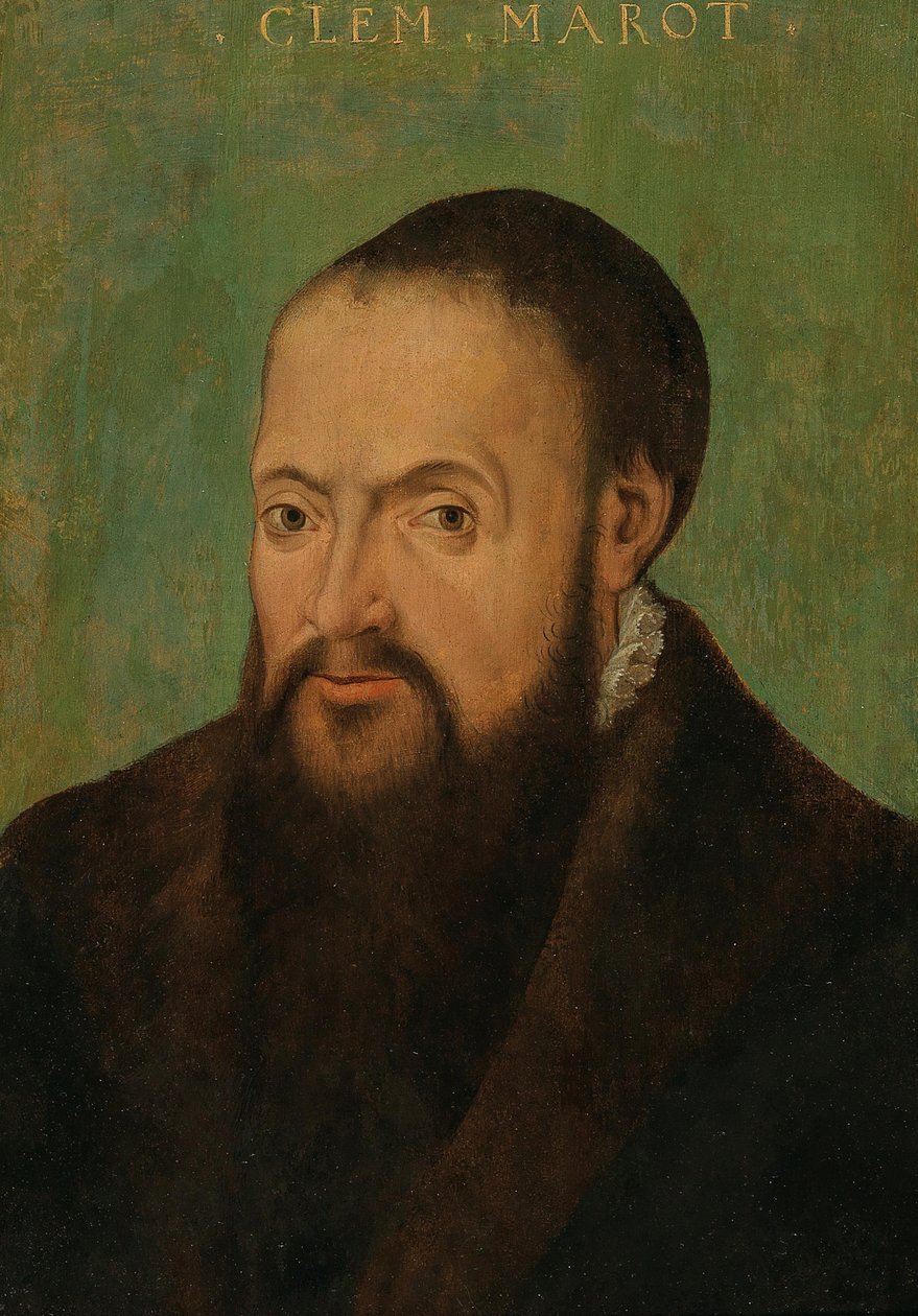 Runoilija Clément Marotin muotokuva 1496-1544, 1500-luvun ensimmäinen puolisko. tekijältä Unbekannt