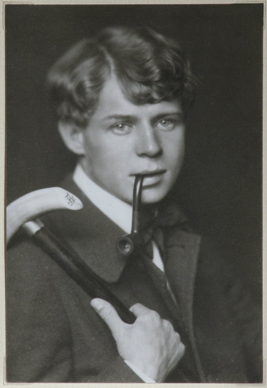 Runoilija Sergei Yeseninin muotokuva 1895-1925, 1919 tekijältä Unbekannt