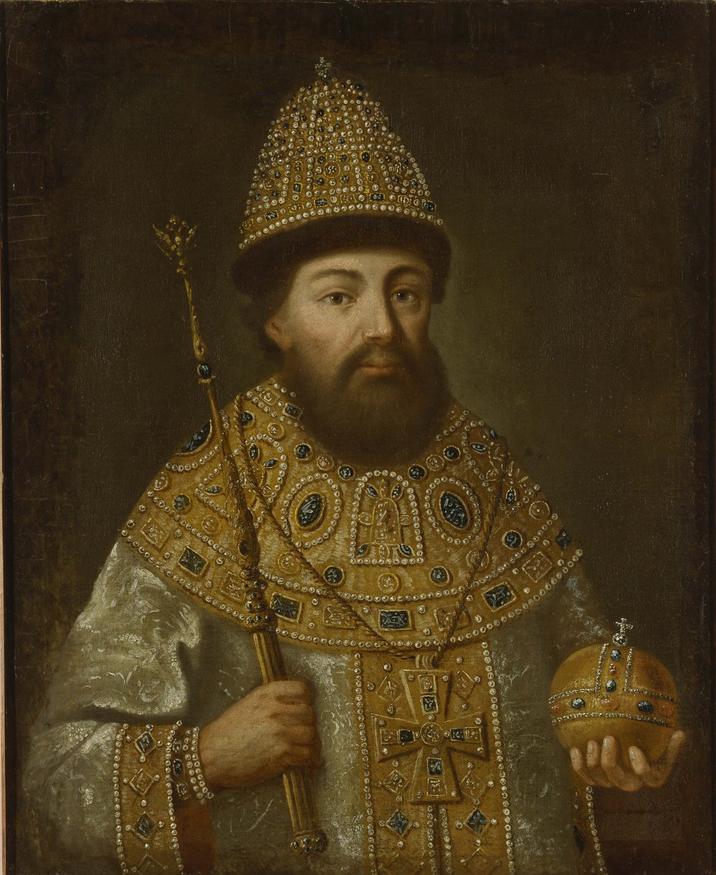 Muotokuva Venäjän tsaari Aleksis I Mihailovitšista 1629-1676, noin 1675 tekijältä Unbekannt