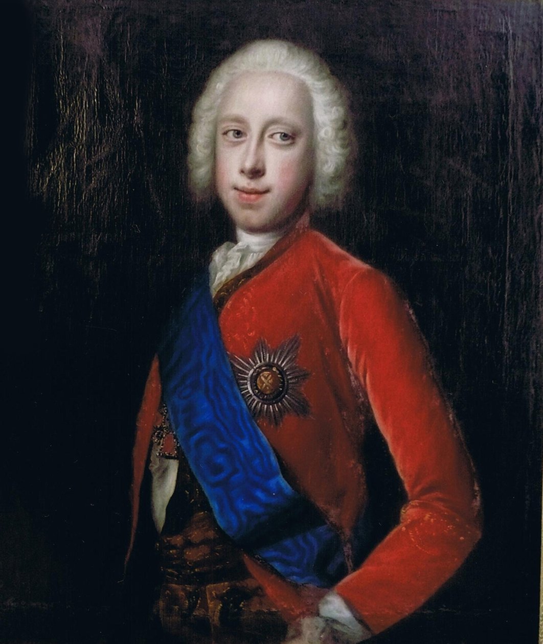 Venäjän tsaari Pietari III:n muotokuva 1728-1762, 1700-luvun toinen puoli. tekijältä Unbekannt