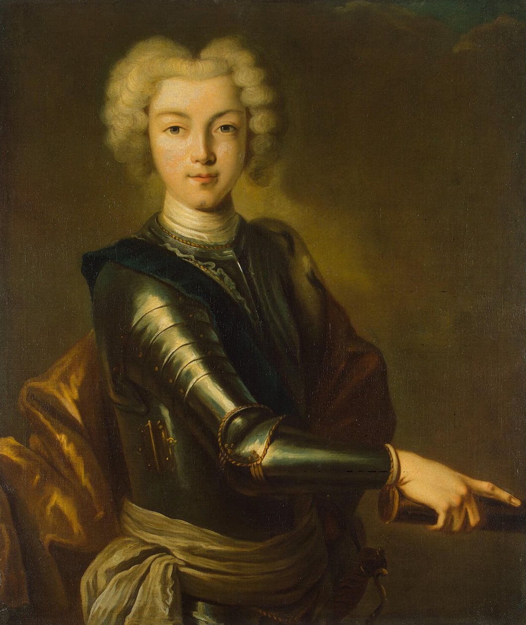 Venäjän tsaari Pietari II:n muotokuva 1715-1730, 1700-luku tekijältä Unbekannt