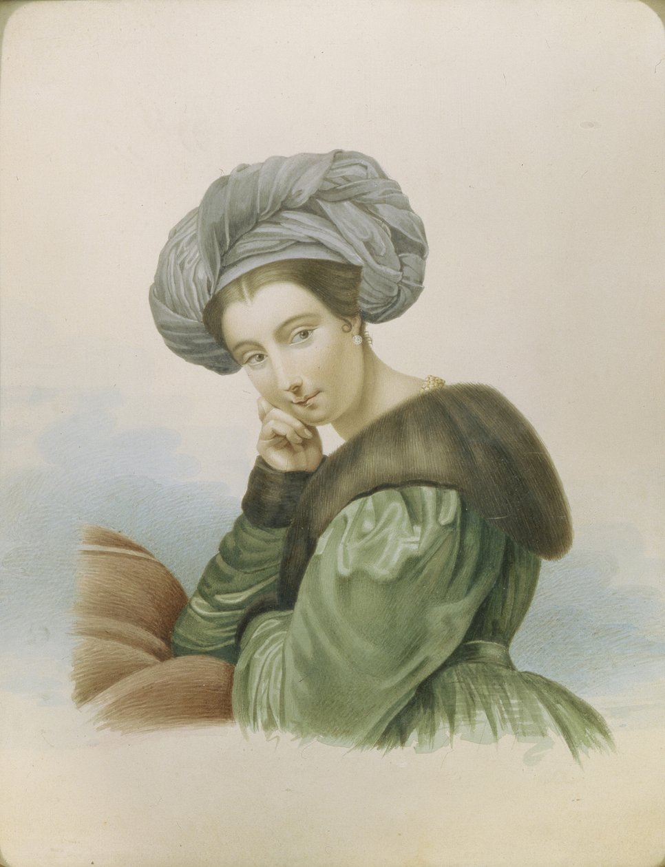 Näyttelijä Ekaterina Semjonovan muotokuva 1786-1849, 1800-luvun alku. tekijältä Unbekannt