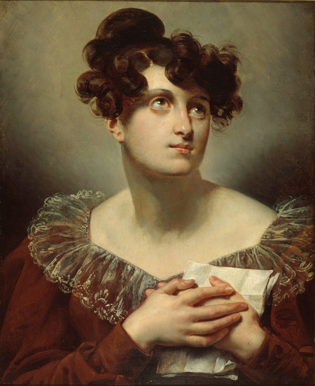 Näyttelijä Mademoiselle Mars Anne Francoise Hyppolyte Boutetin muotokuva, 1700-luvun loppu... tekijältä Unbekannt