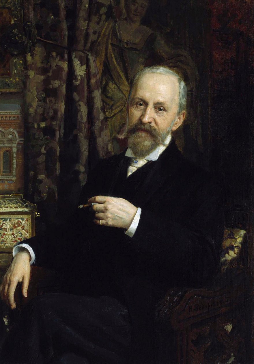Arkkitehti Alfred Parlandin muotokuva, 1842-1919, 1800-luku. tekijältä Unbekannt