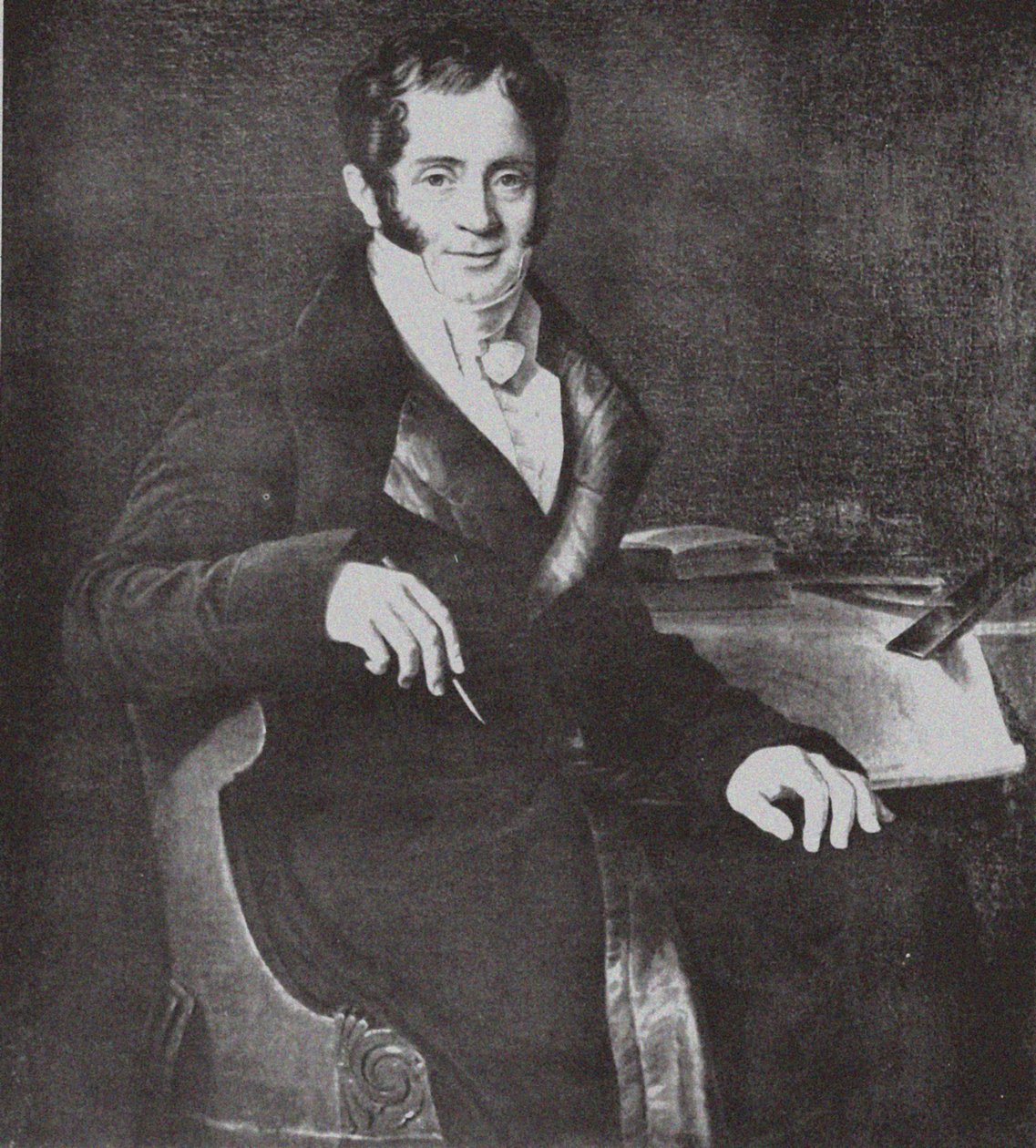 Muotokuva arkkitehti Carlo Rossista 1775-1849 Ch. Mitoire tekijältä Unbekannt