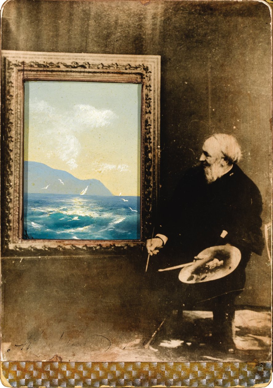 Taiteilija Ivan Aivazovskin muotokuva 1817-1900, 1889 tekijältä Unbekannt