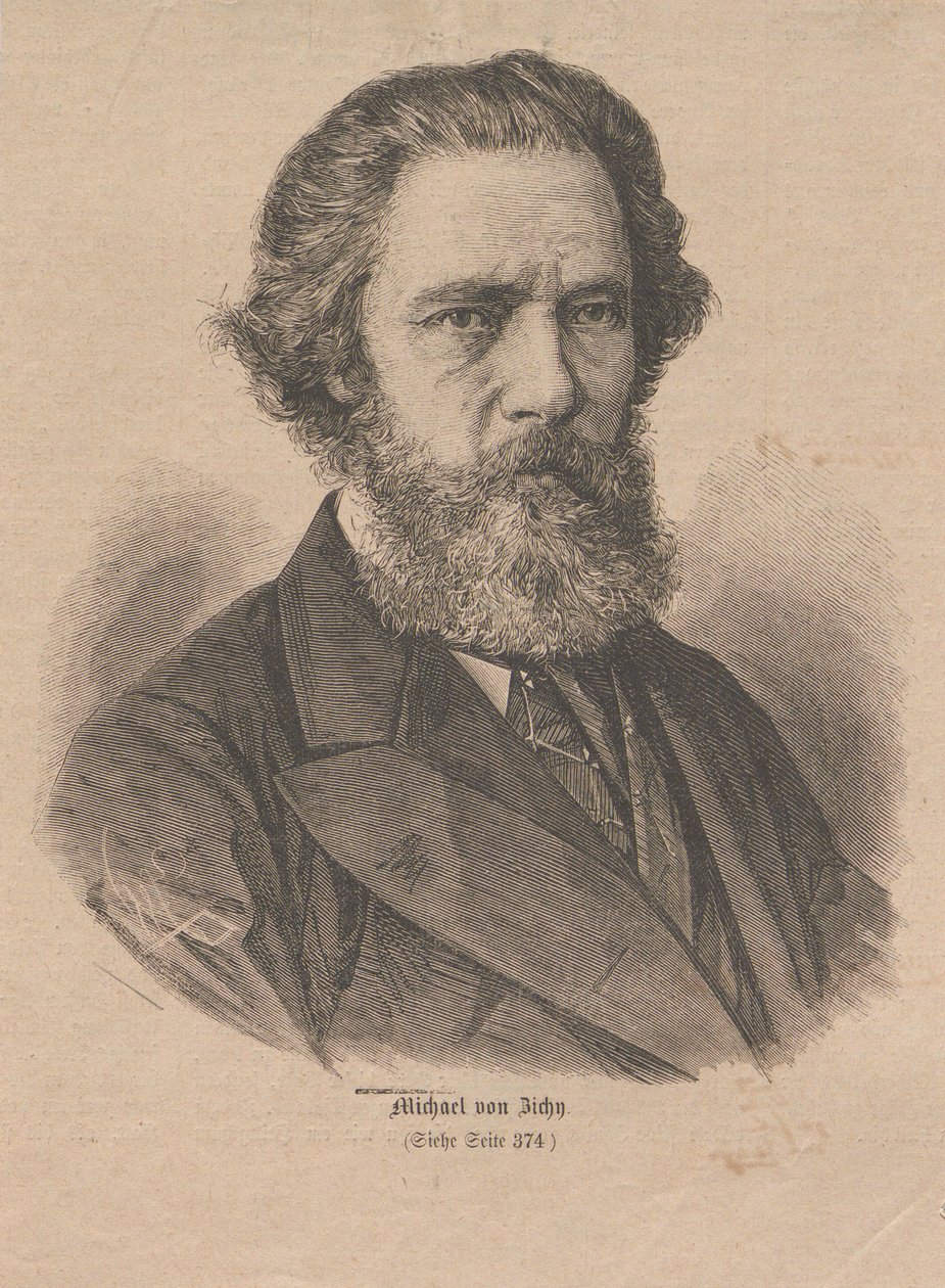 Taiteilija Mihály Zichyn muotokuva 1827-1906, 1877. tekijältä Unbekannt