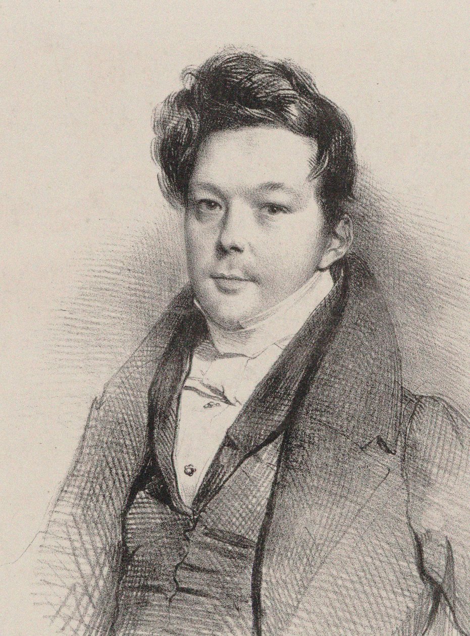 Muotokuva säveltäjä Auguste-Mathieu Panseronista 1796-1859, 1820. tekijältä Unbekannt