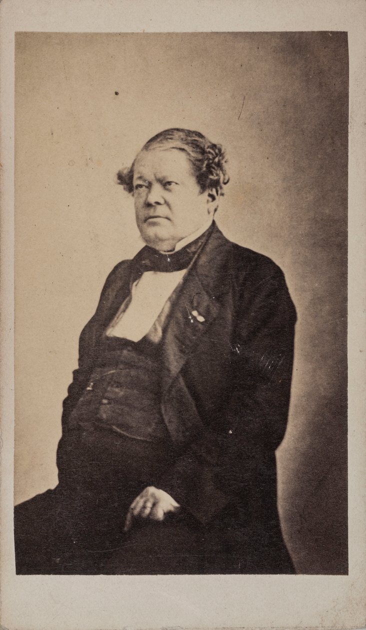 Muotokuva säveltäjä Auguste-Mathieu Panseronista 1796-1859, noin 1855. tekijältä Unbekannt