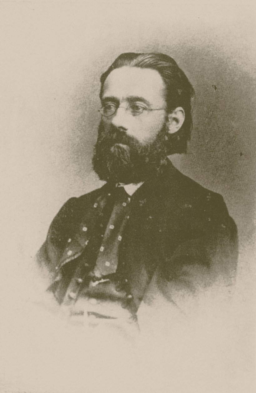 Säveltäjä Bedrich Smetanan muotokuva, 1866. tekijältä Unbekannt